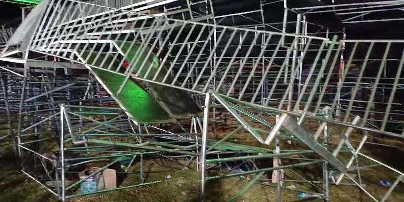 Desabamento de arquibancada em show no interior de SP deixa 60 feridos