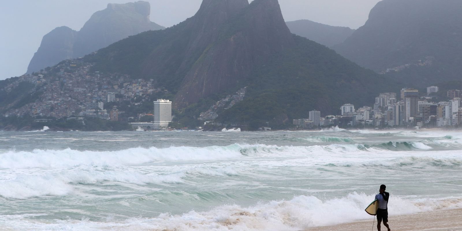 Marinha emite aviso de ressaca e alerta de ventos fortes no Rio