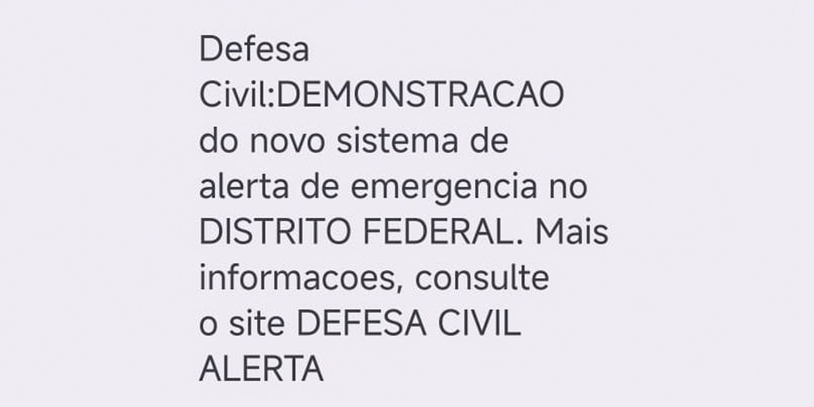 Defesa Civil testa aviso de desastre via celular no DF, GO, MS e MT
