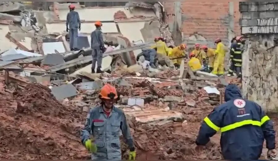 Prédio desaba em São Bernardo do Campo e deixa quatro feridos