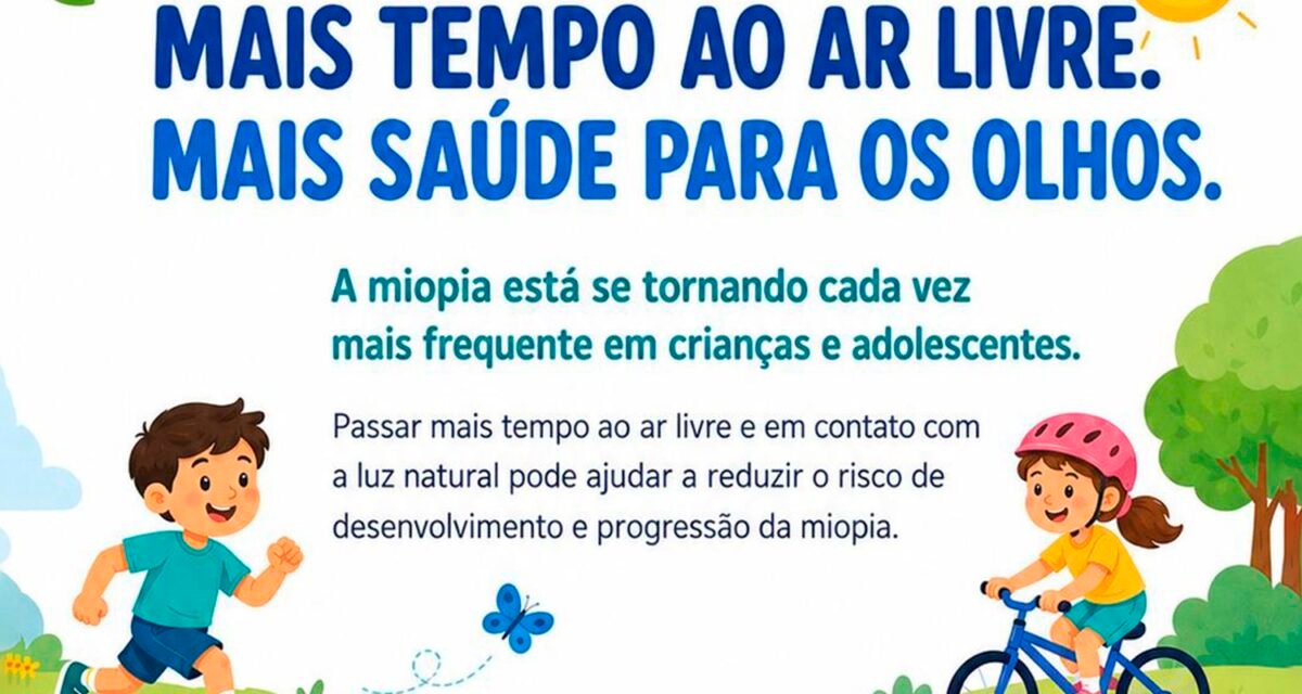 Oftalmologistas alertam para uso de telas e a miopia em crianças