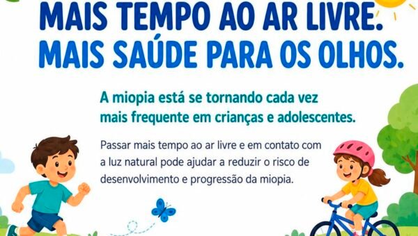 Oftalmologistas alertam para uso de telas e a miopia em crianças