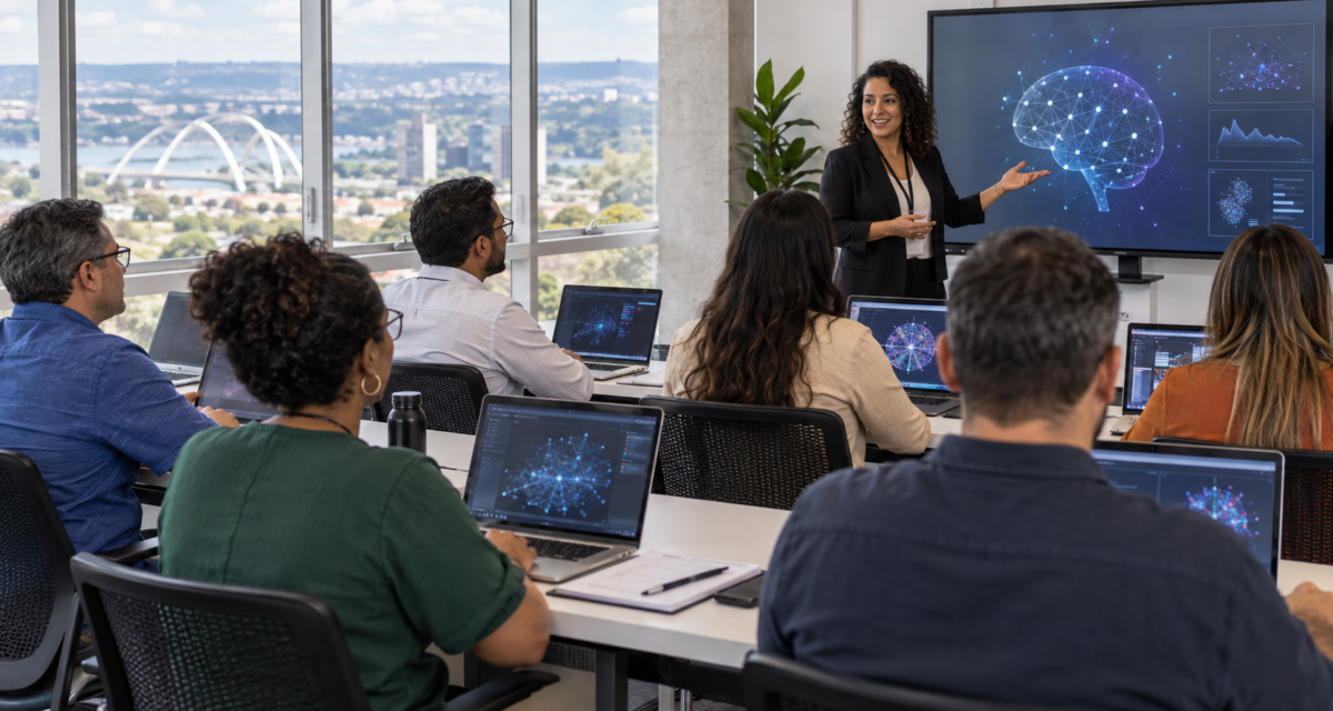 Servidores participam de capacitação em inteligência artificial no Distrito Federal