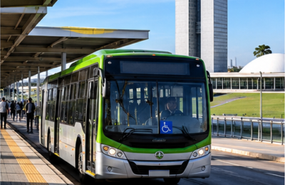 Ônibus do transporte público em Brasília