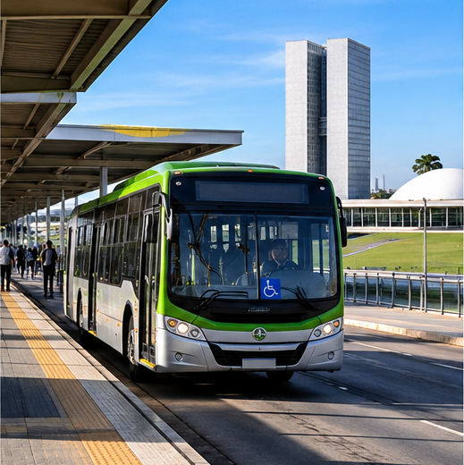 Ônibus do transporte público em Brasília