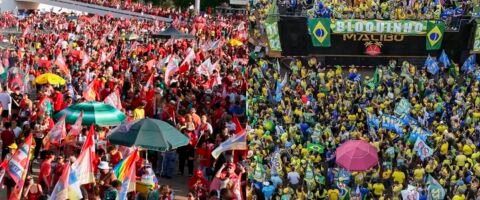 Em Brasília, atos por Lula e Flávio ficam a 2 km de distância