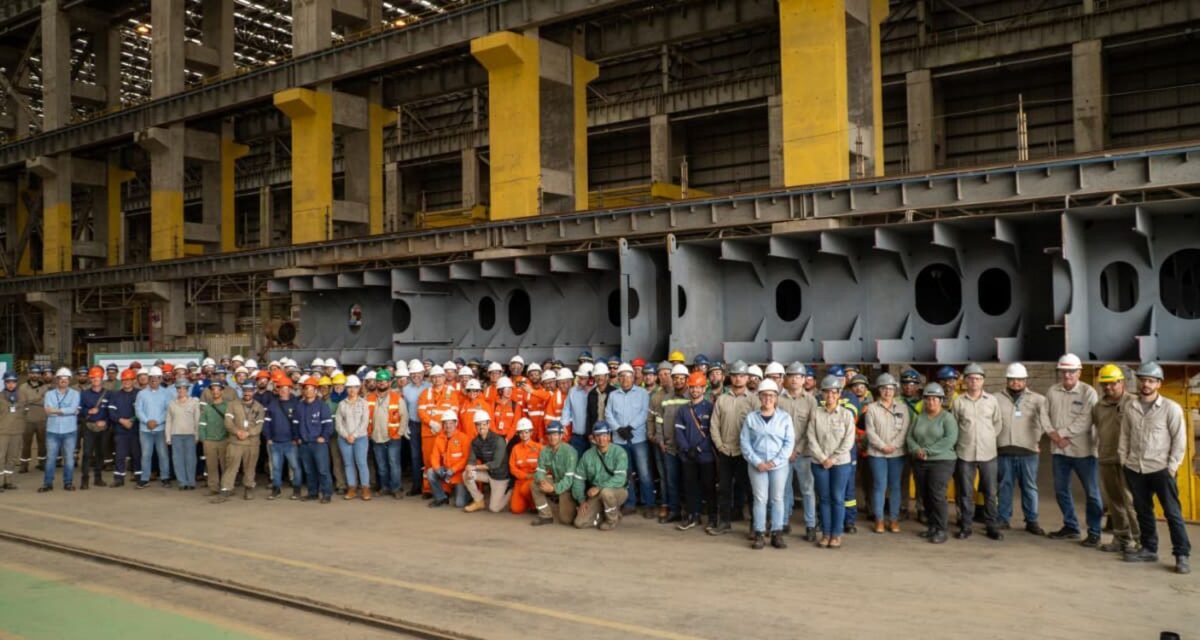 Estaleiro no RS começa a construir navios encomendados pela Transpetro