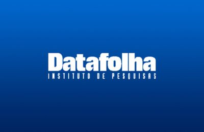 Logotipo do Instituto Datafolha, responsável por pesquisa eleitoral